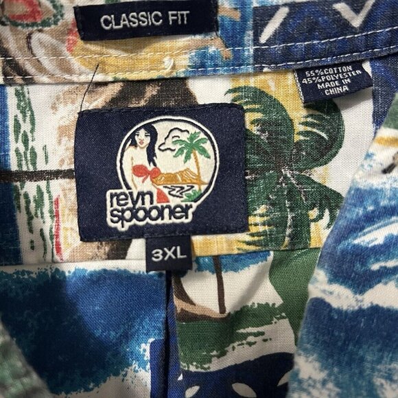 Reyn Spooner Mele Kalikimaka Christmas Hawaiian Shirt Size 3XL Cotton Blend - Picture 4 of 9